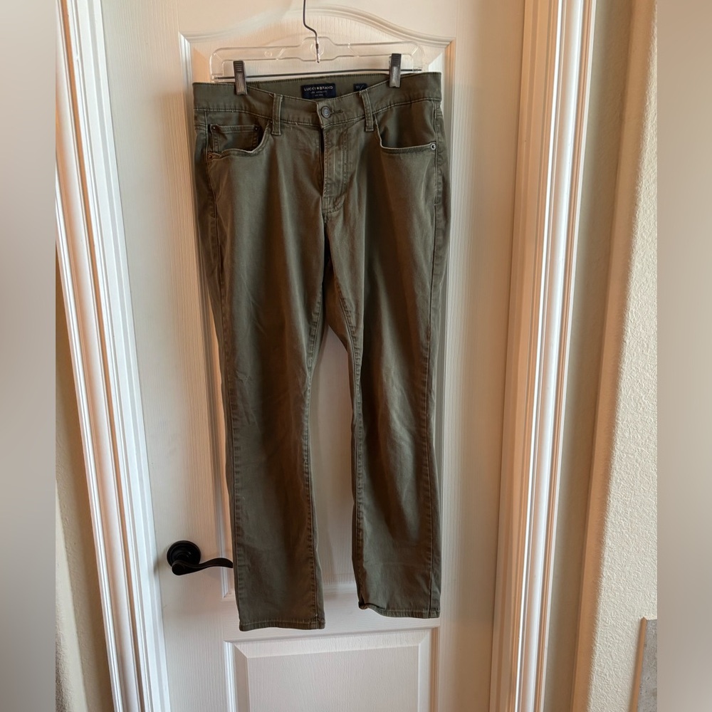 Lucky Men’s Olive Green straight leg pants